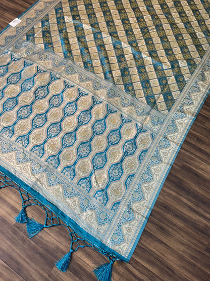 Silk Saree with Zari Weaving & Paisley Pallu | Festive & Wedding Wear