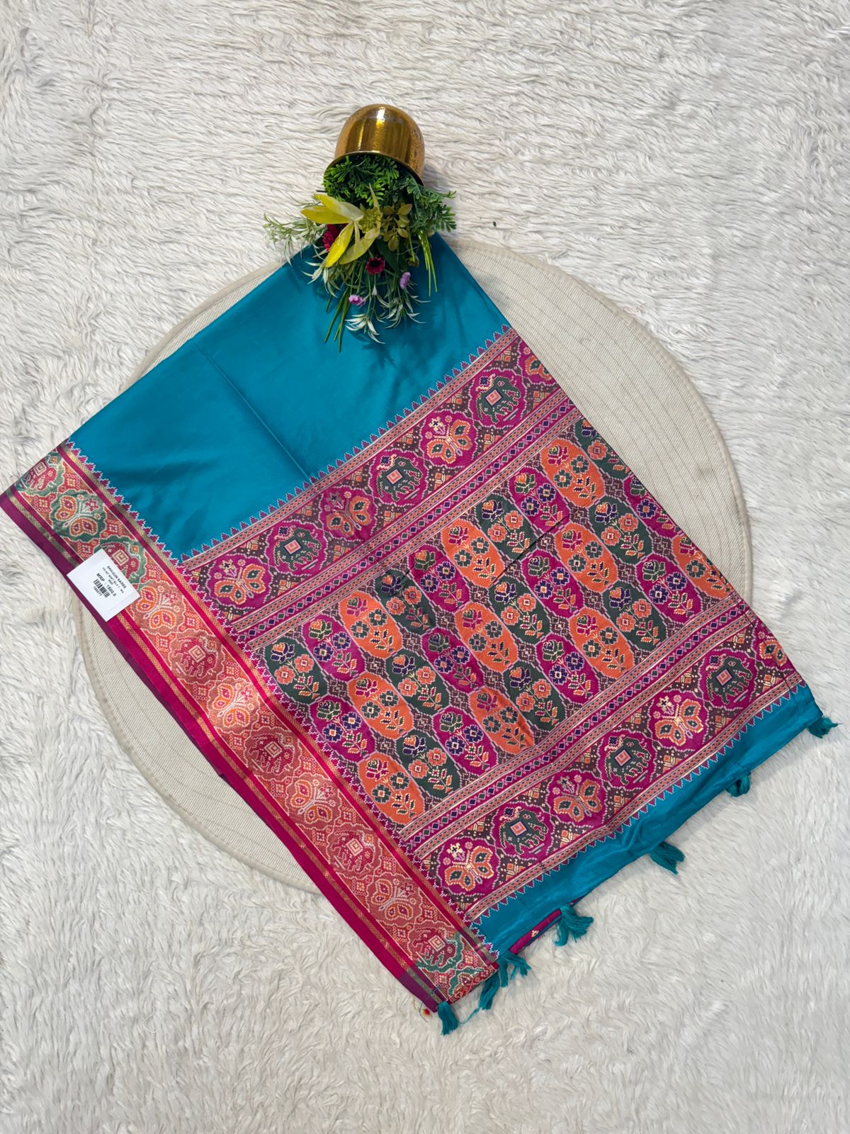 Soft Silk Patola Pallu Saree | Traditional Patola Design Saree