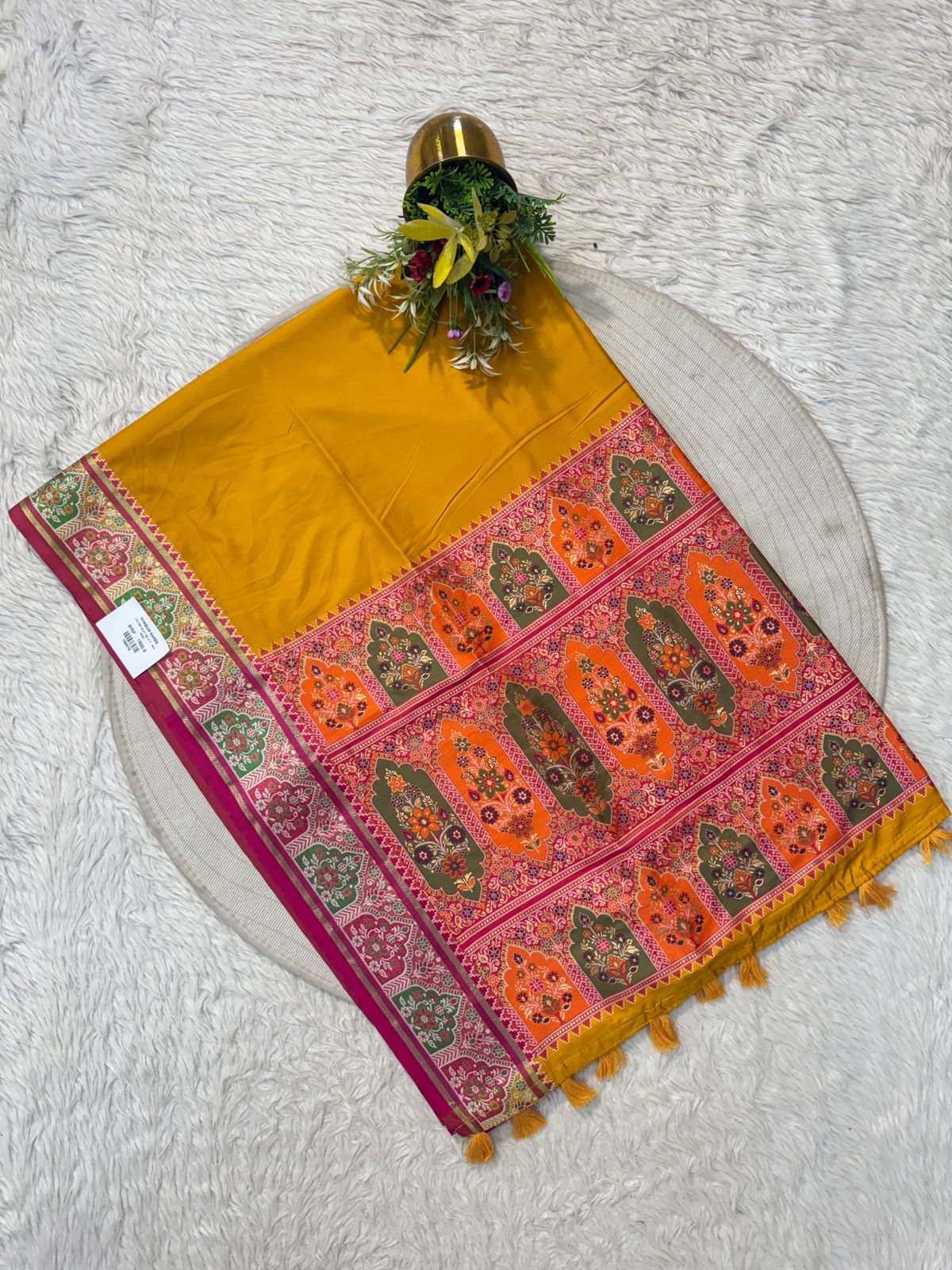 Soft Silk Patola Pallu Saree | Traditional Patola Design Saree