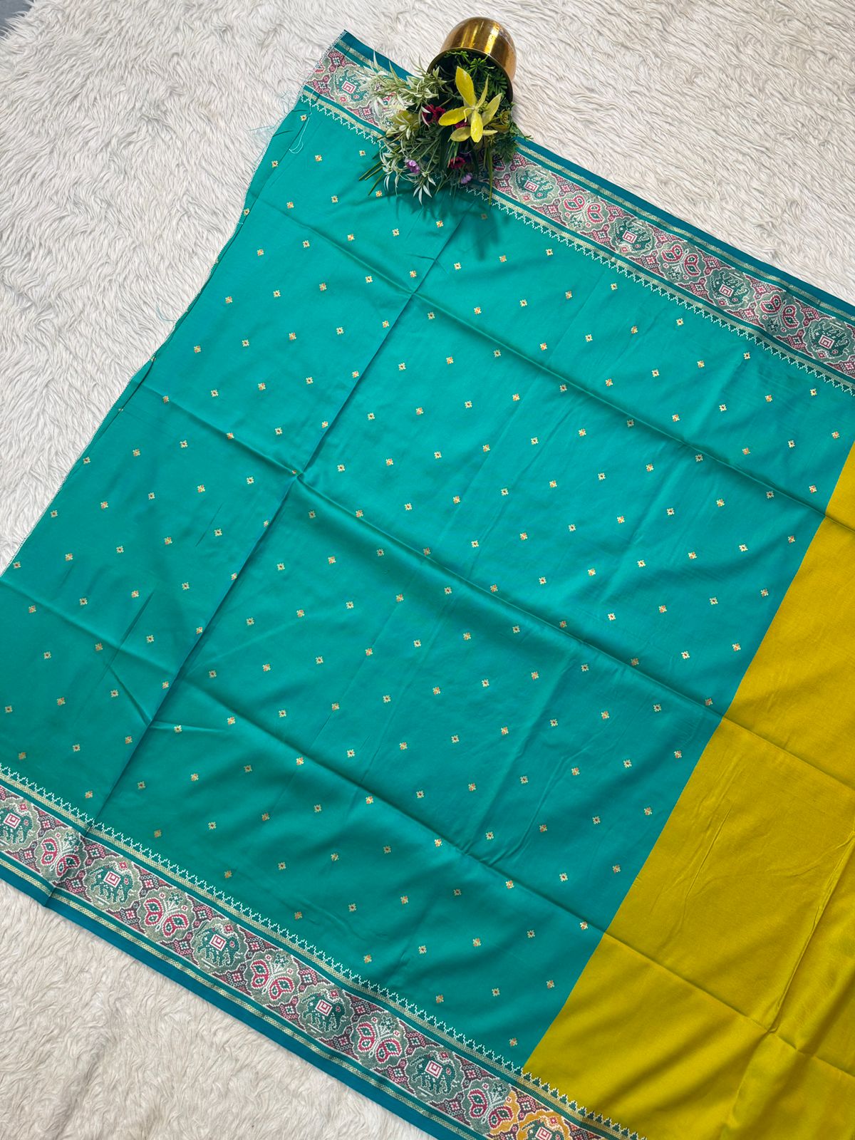 Soft Silk Patola Pallu Saree | Traditional Patola Design Saree