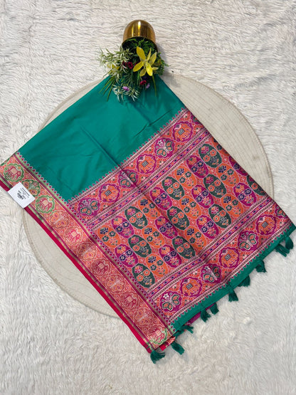 Soft Silk Patola Pallu Saree | Traditional Patola Design Saree