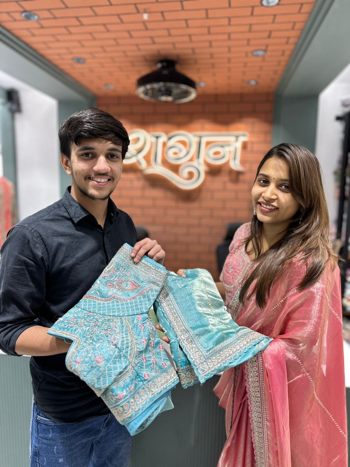 Organza Saree with Embroidered Border & Heavy Work Blouse | Designer Party Wear