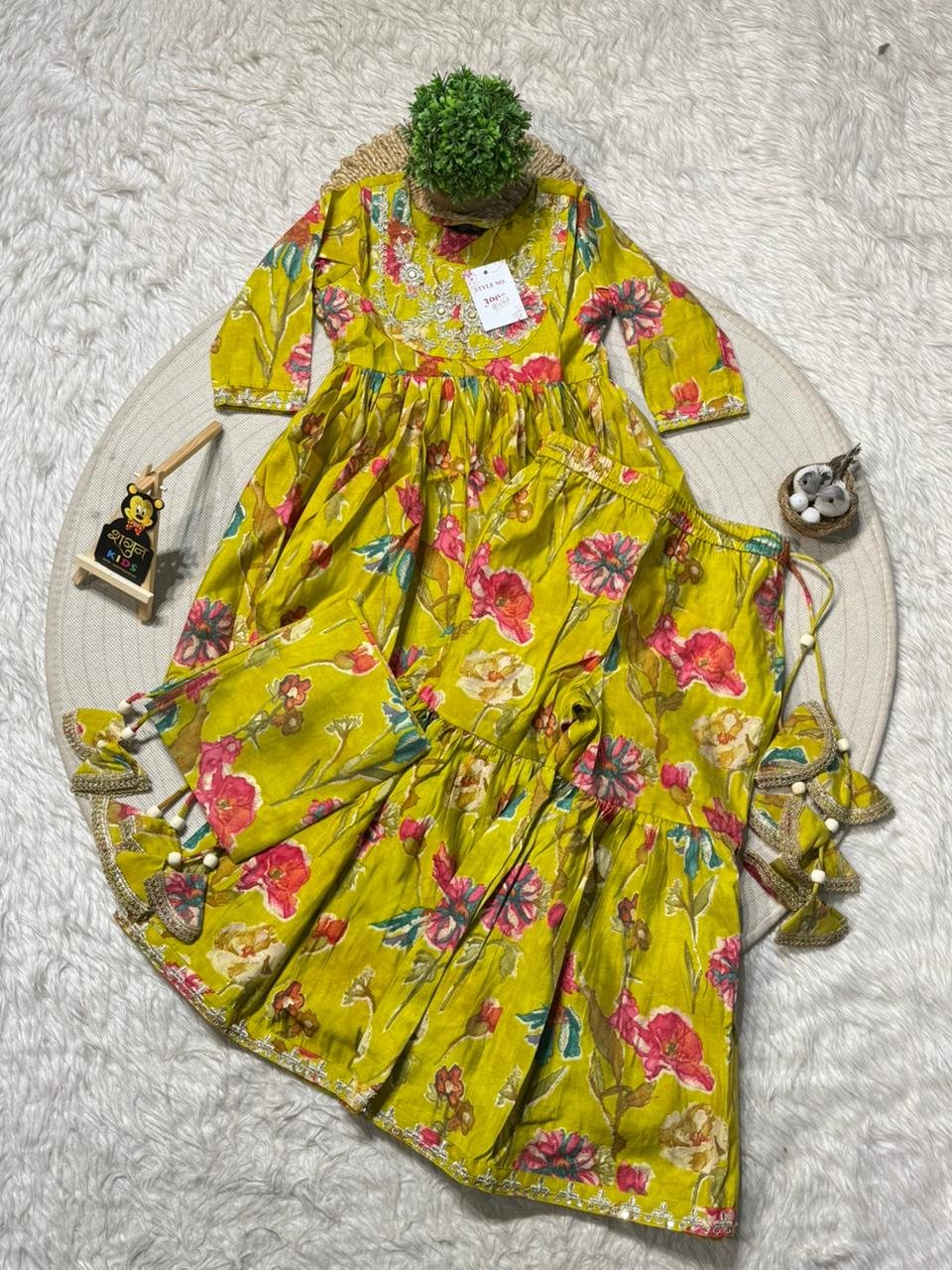 SHAGUN FASHION Vibrant Girls Sharara Set