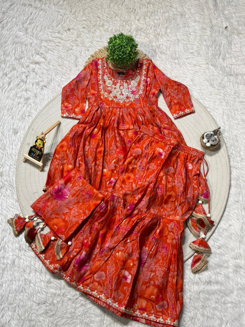 SHAGUN FASHION Vibrant Girls Sharara Set