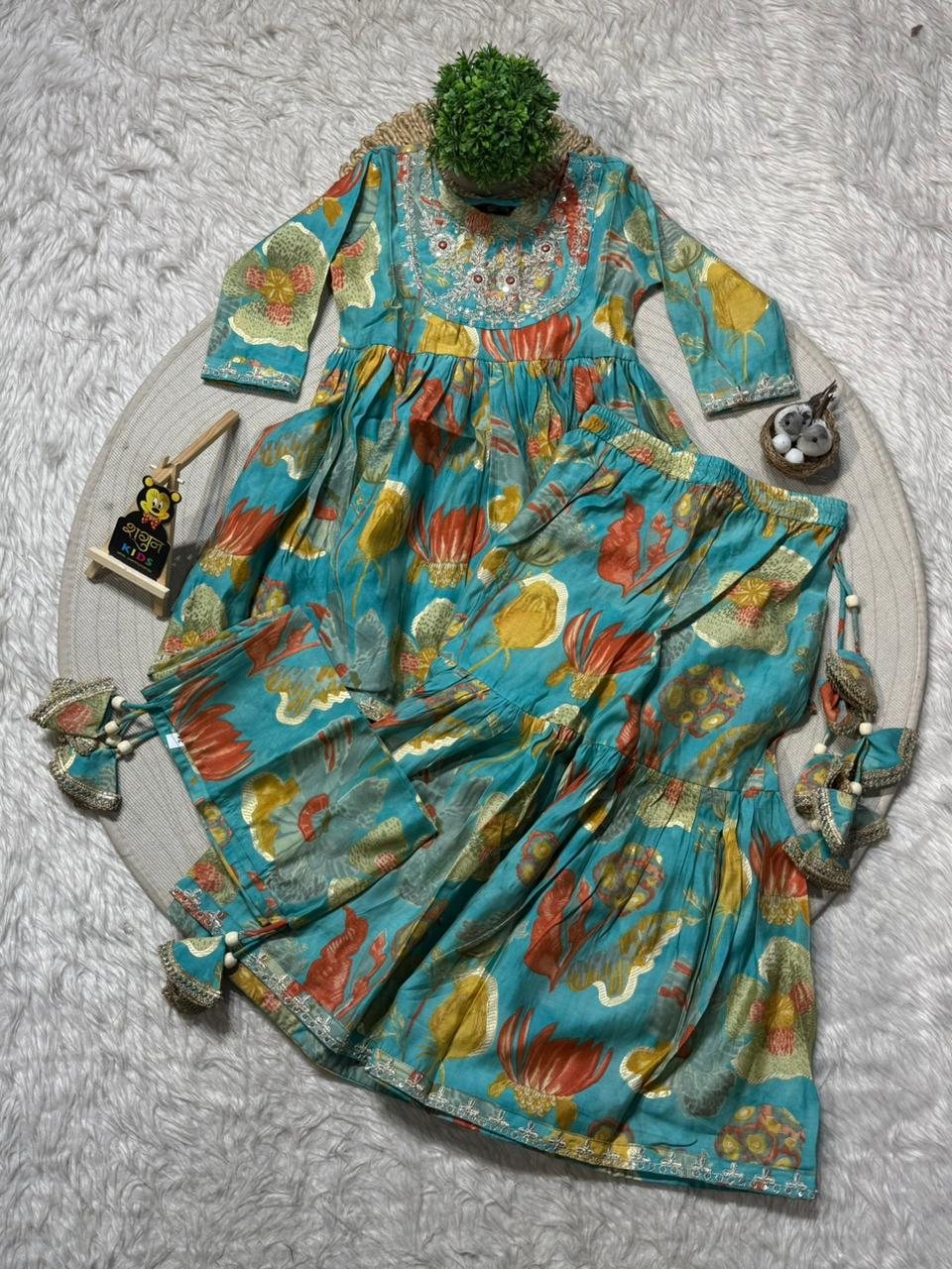 SHAGUN FASHION Vibrant Girls Sharara Set