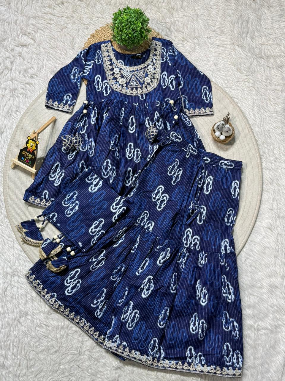 SHAGUN FASHION Vibrant Girls Sharara Set