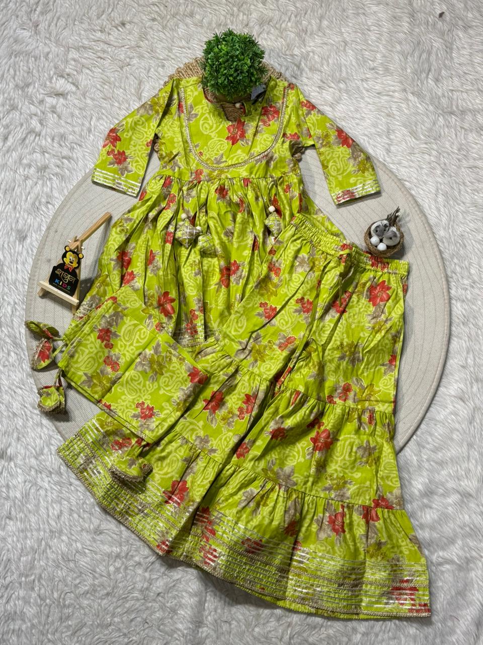 SHAGUN FASHION Vibrant Girls Sharara Set