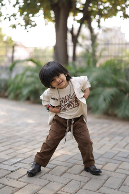 SHAGUN FASHION Trendy Little Explorer Boy Outfit Look