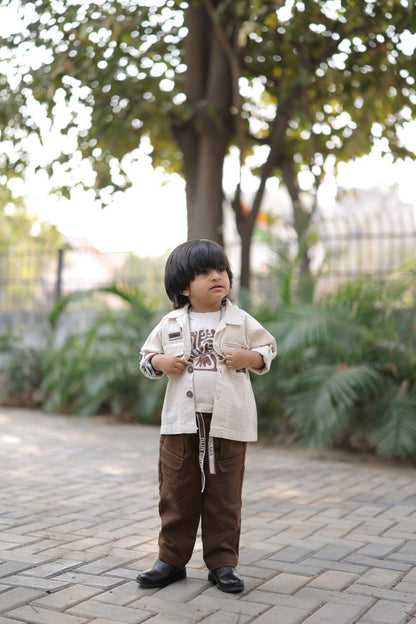 SHAGUN FASHION Trendy Little Explorer Boy Outfit Look