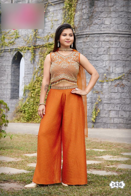 Designer Party Wear Outfit For Girls-Shagun Fashion
