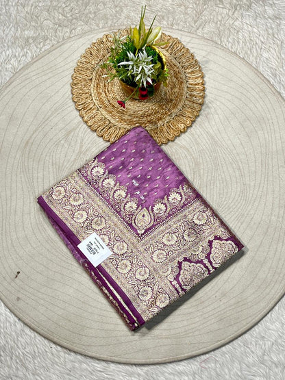 Banarasi Silk Zari Saree with Rich Gold Border – Traditional Wedding & Festive Wear | Shagun Sarees