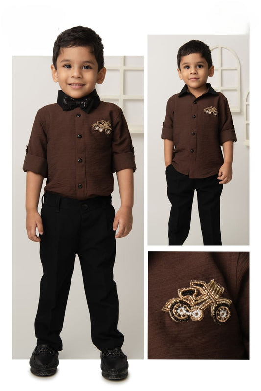 Stylish Shirt & Trouser Formal Outfit for Boys 👦✨