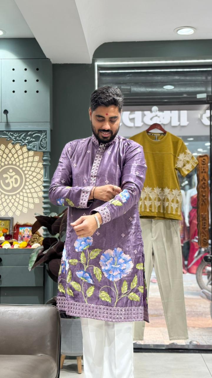 SHAGUN FASHION Floral Embroidered Kurta for Festive & Ethnic Wear
