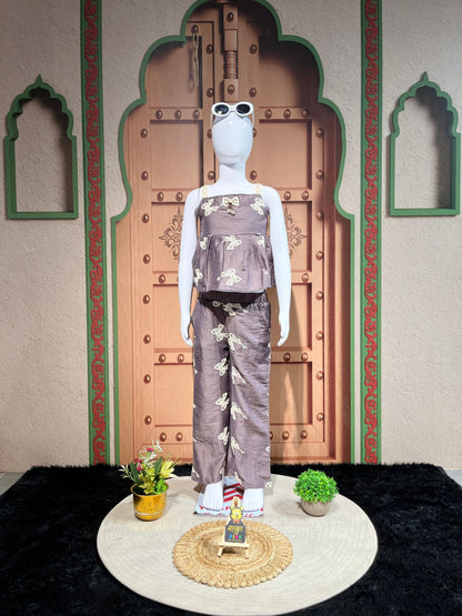 SHAGUN FASHION Butterfly Co-Ord Set for Girls