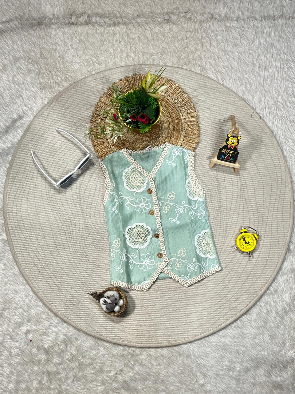 SHAGUN FASHION Elegant Summer Lace Girls Top 🌸✨