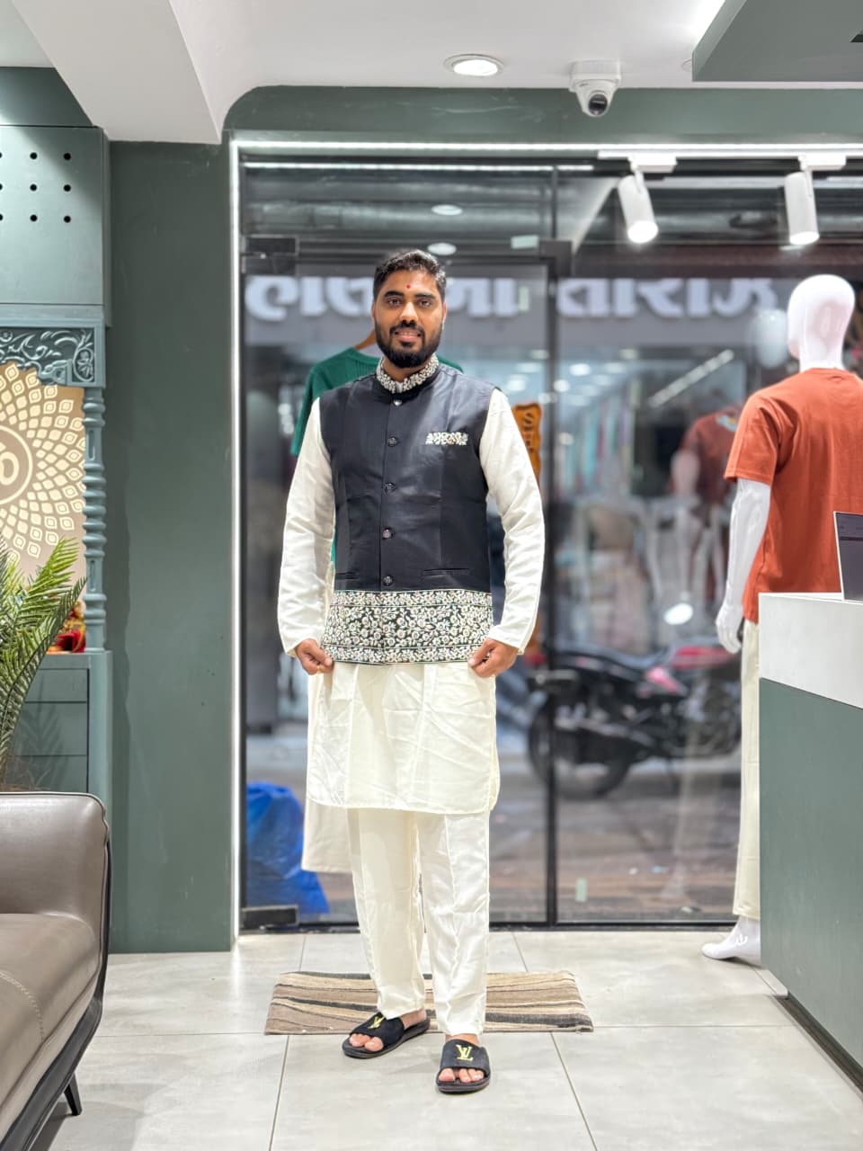 SHAGUN FASHION Men’s Nehru Jacket Kurta Set – Festive & Wedding Wear