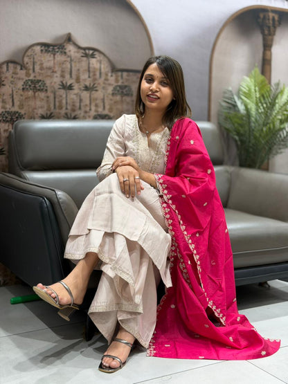 SHAGUN FASHION Olive Kurta Set with Dupatta | Embroidered Festive & Ethnic Wear for Women