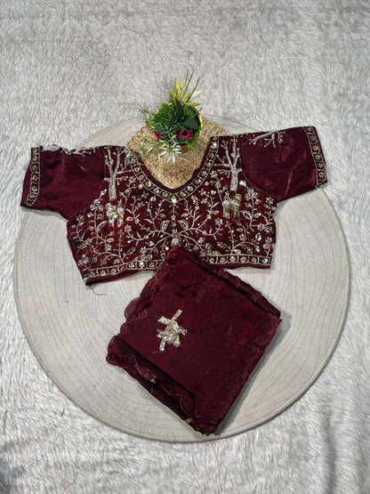 SHAGUN FASHION Embroidered Saree with Designer Blouse | Wedding & Festive Wear by Shagun