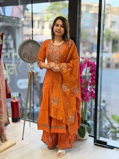 SHAGUN FASHION Handwork Kurta Set with Dupatta – Festive & Occasion Wear