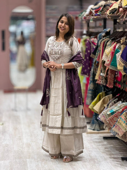 SHAGUN FASHION Handwork Kurta Set with Dupatta – Festive & Occasion Wear