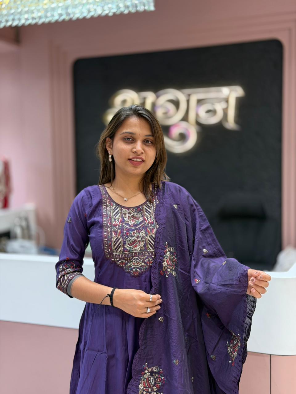 SHAGUN FASHION Handwork Kurta Set with Dupatta – Festive & Occasion Wear