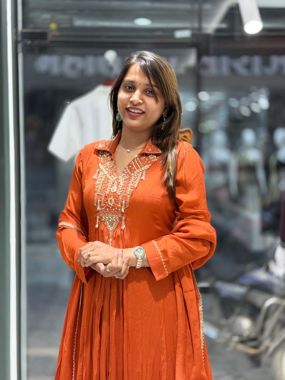 SHAGUN FASHION Embroidered Anarkali Dress Set