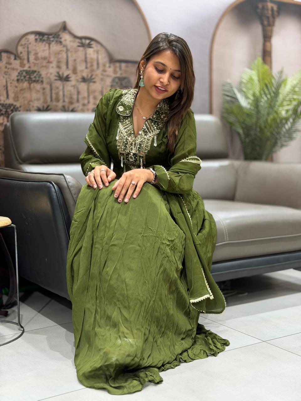 SHAGUN FASHION Embroidered Anarkali Dress Set