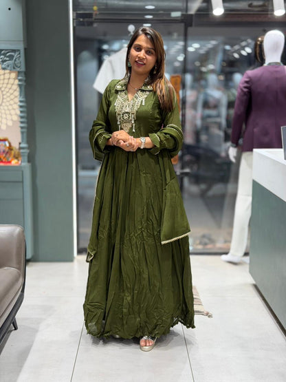 SHAGUN FASHION Embroidered Anarkali Dress Set