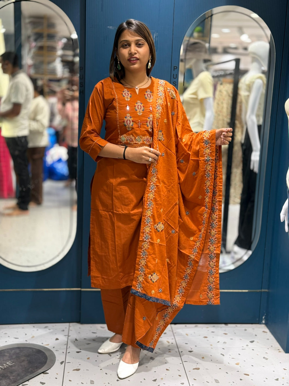 SHAGUN FASHION Embroidered Kurta Set with Dupatta