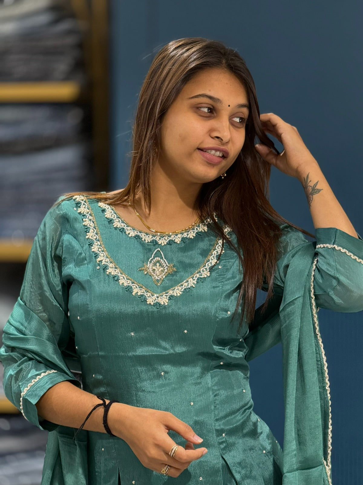 SHAGUN FASHION Kurta Palazzo Set with Dupatta