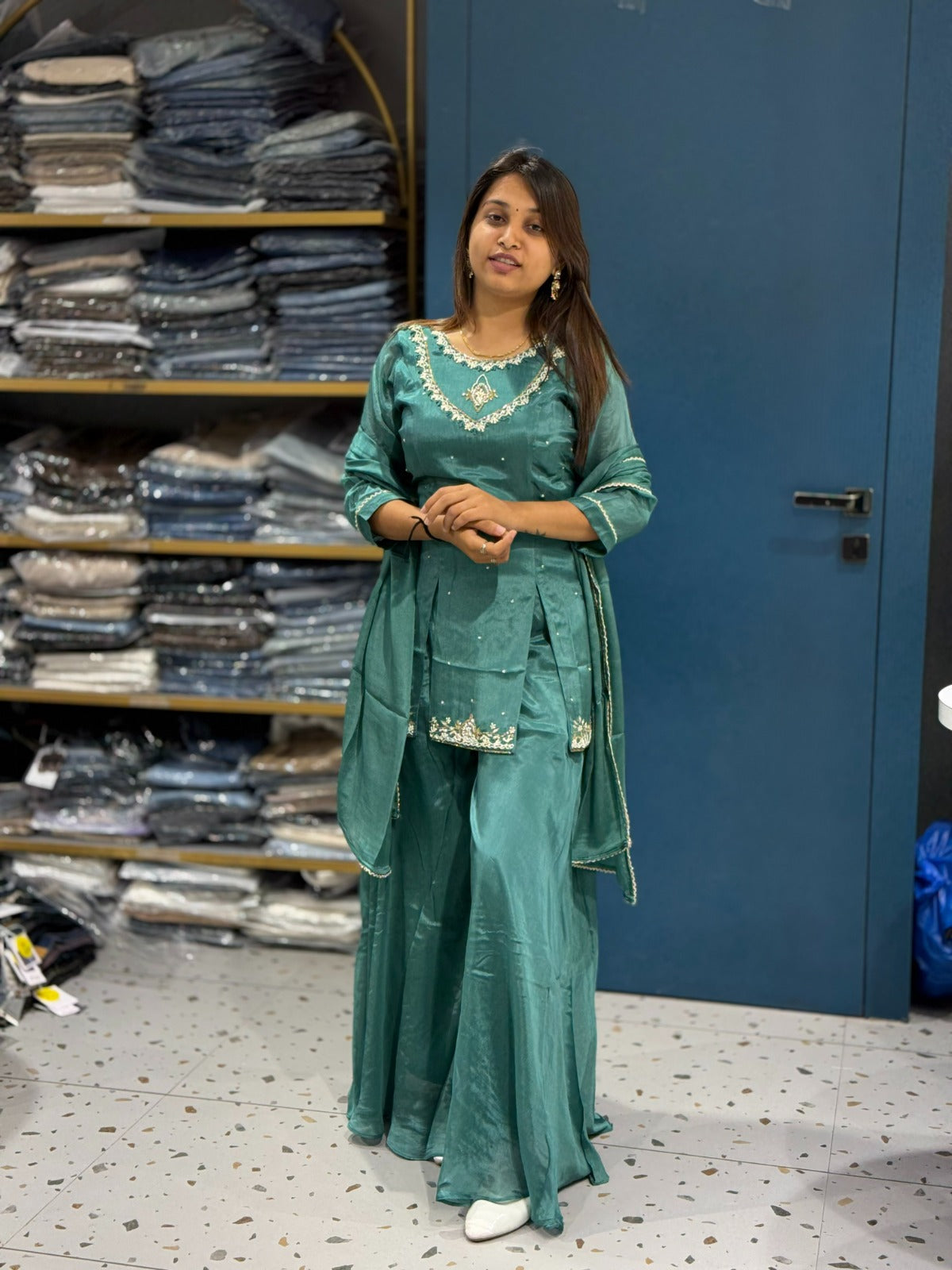 SHAGUN FASHION Kurta Palazzo Set with Dupatta