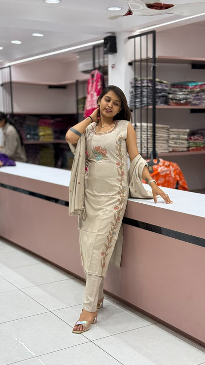 SHAGUN FASHION Embroidered Kurta Set with Dupatta for Women