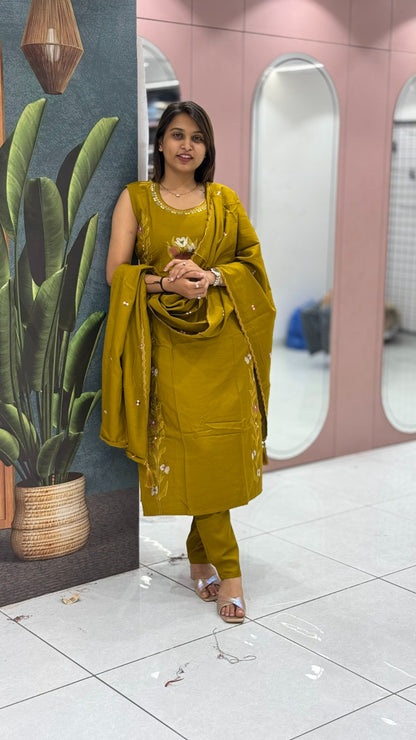 SHAGUN FASHION Embroidered Kurta Set with Dupatta for Women