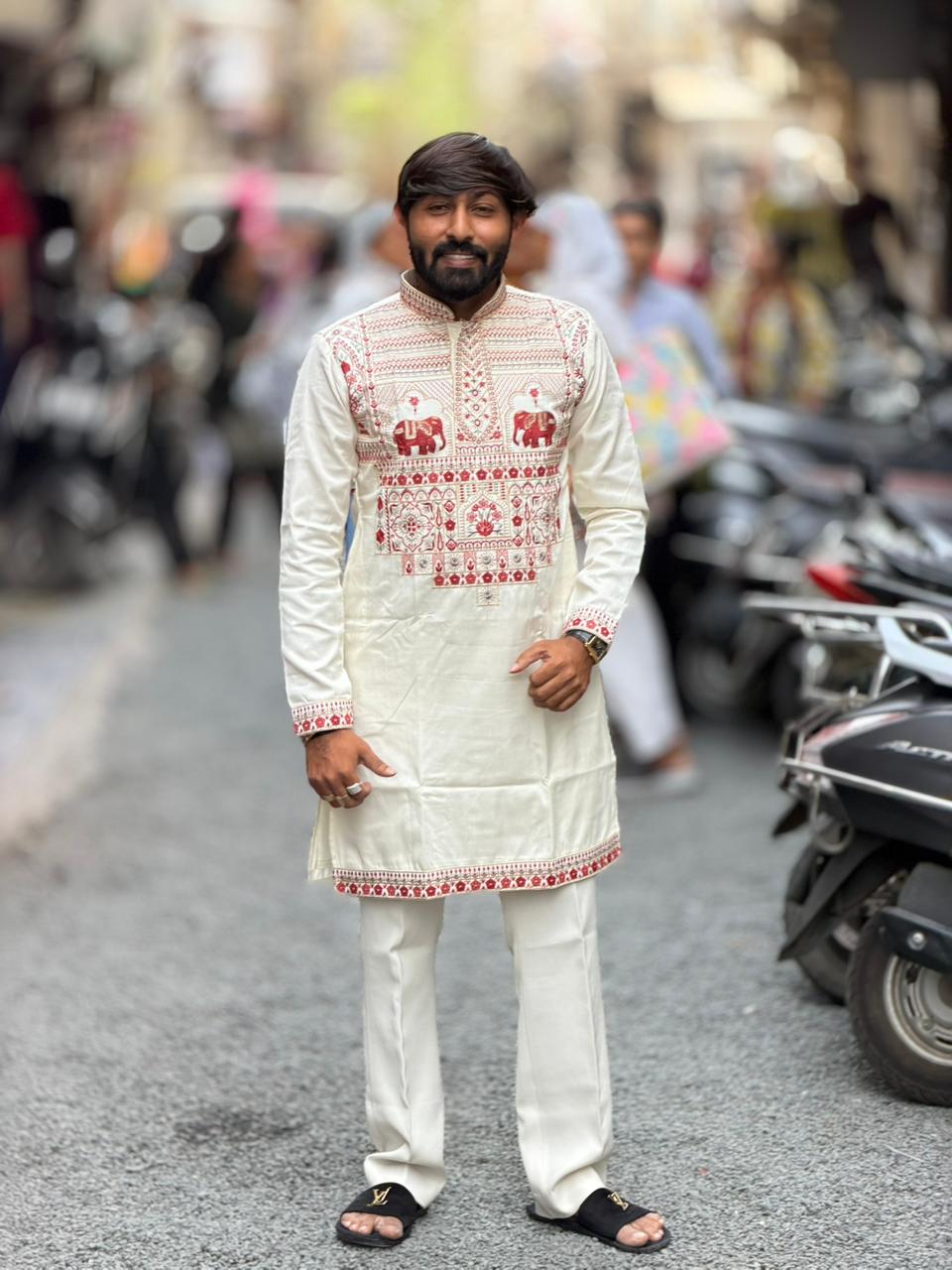 SHAGUN FASHION Men’s Premium Embroidered Ethnic Kurta Set | Festive & Wedding Wear | Zankhi Exclusive Collection