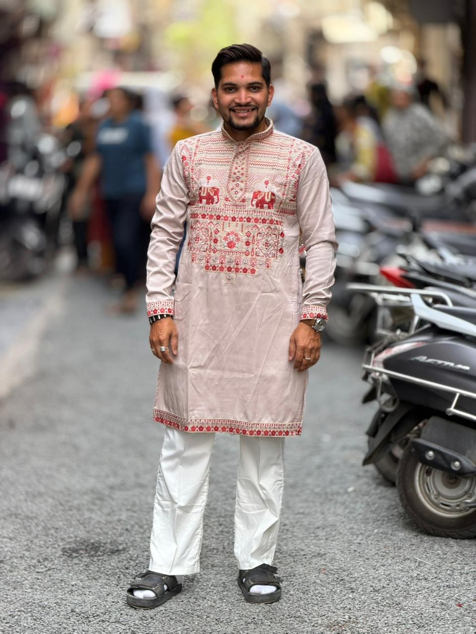 SHAGUN FASHION Men’s Premium Embroidered Ethnic Kurta Set | Festive & Wedding Wear | Zankhi Exclusive Collection