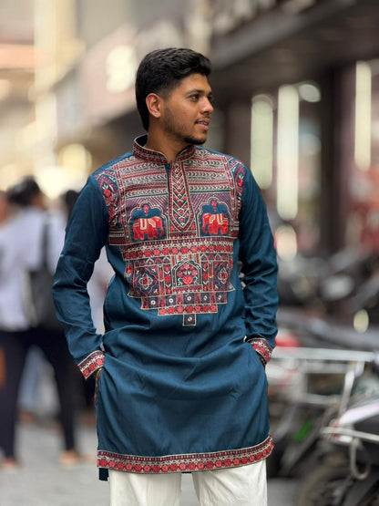 SHAGUN FASHION Men’s Premium Embroidered Ethnic Kurta Set | Festive & Wedding Wear | Zankhi Exclusive Collection
