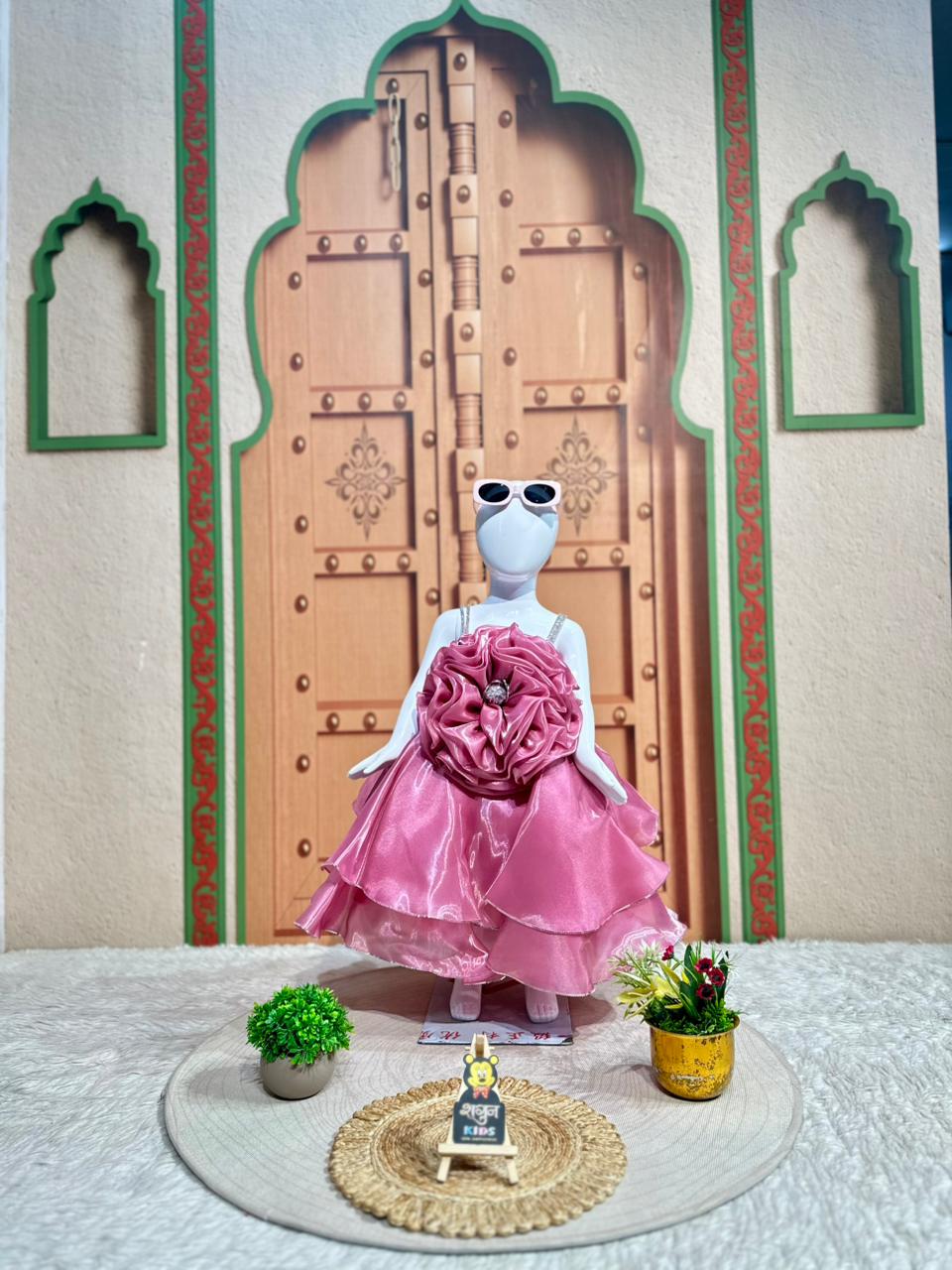 SHAGUN FASHION Rosy Princess Party Frock 🌸👑