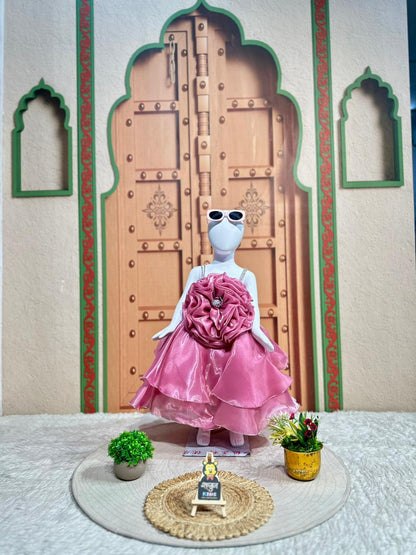 SHAGUN FASHION Rosy Princess Party Frock 🌸👑