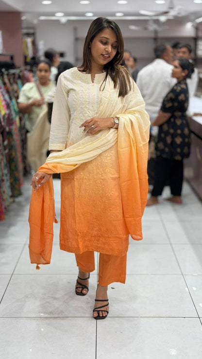 SHAGUN FASHION Ombre Kurta Set with Dupatta