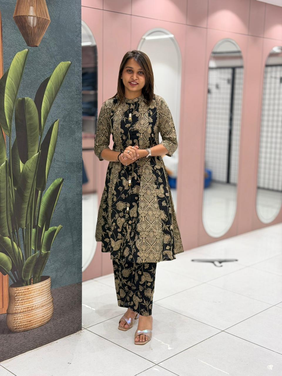 SHAGUN FASHION Printed Kurta Pant Set Ethnic Wear for Women