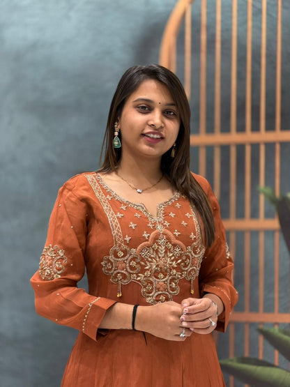 SHAGUN FASHION Embroidered Anarkali Gown – Festive Wear