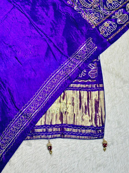 Traditional Zari Work Saree with Elephant Motif | Festive Ethnic Saree by Shagun Sarees