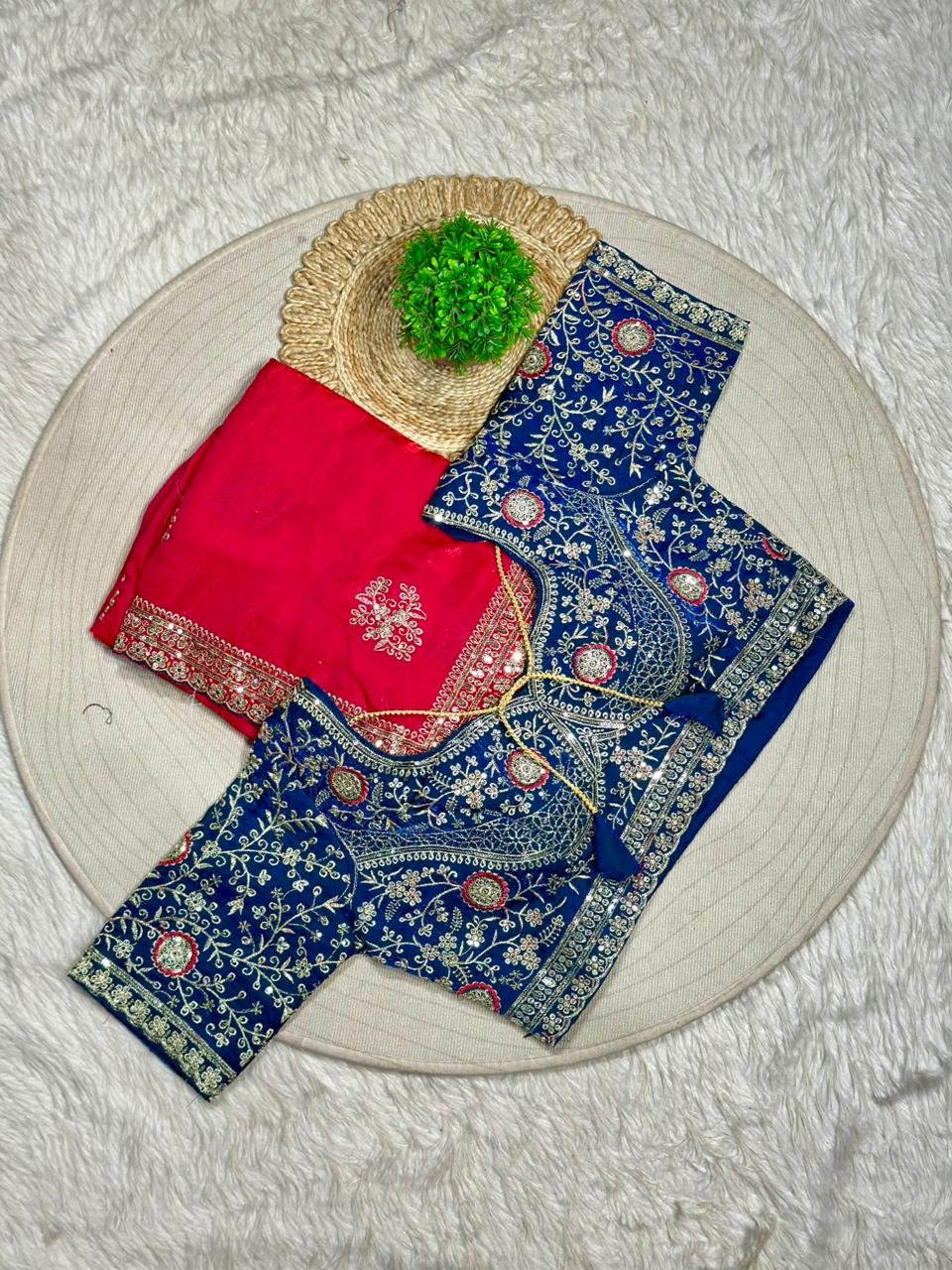 Heavy Embroidered Designer Saree with Blouse | Wedding & Festive Wear Saree by Shagun Sarees