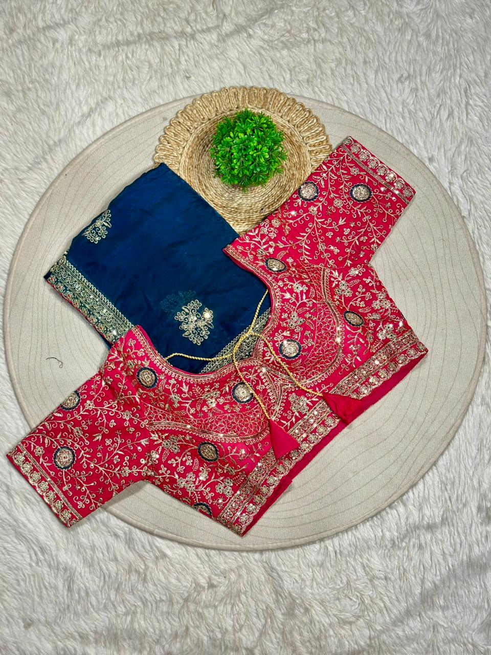 Heavy Embroidered Designer Saree with Blouse | Wedding & Festive Wear Saree by Shagun Sarees