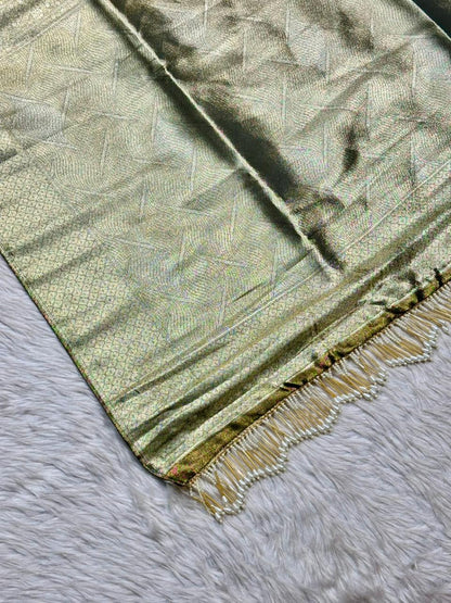 Designer Tissue Silk Saree with Rich Zari Weave & Tassel Pallu | Premium Party Wear by Shagun Sarees