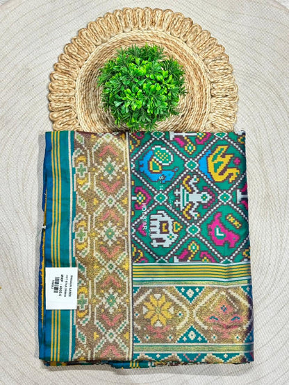 Traditional Patola Silk Saree with Elephant & Peacock Motifs | Designer Festive Wear by Shagun Sarees