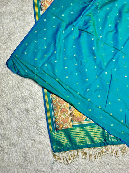Traditional Patola Silk Saree with Elephant & Peacock Motifs | Designer Festive Wear by Shagun Sarees