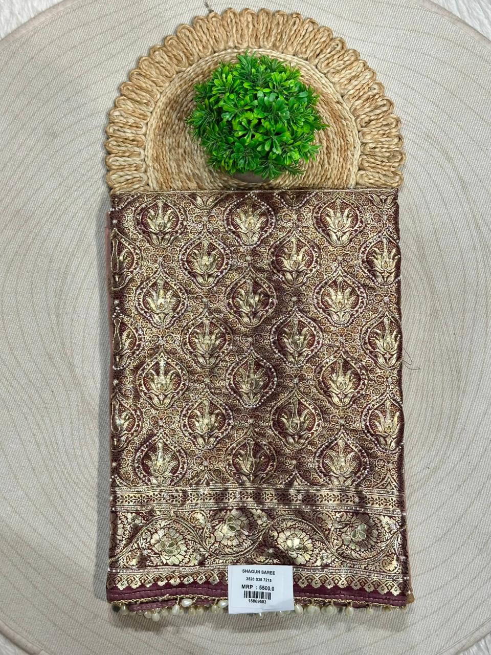 Premium Banarasi Silk Saree with Rich Zari Weaving | Wedding & Festive Wear | Shagun Sarees