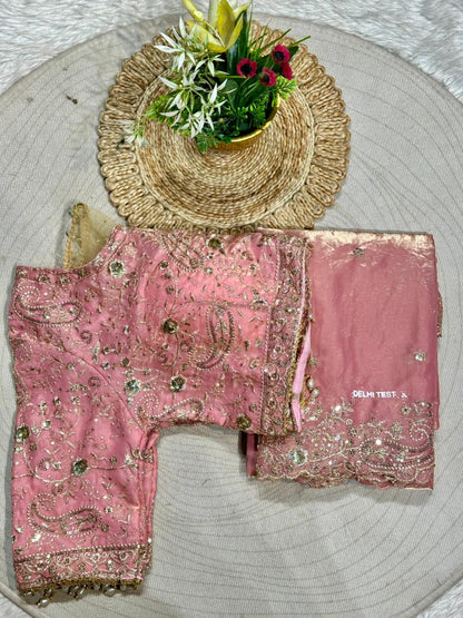 Designer Silk Saree with Heavy Embroidered Blouse & Border | Wedding & Party Wear Collection | Shagun Sarees