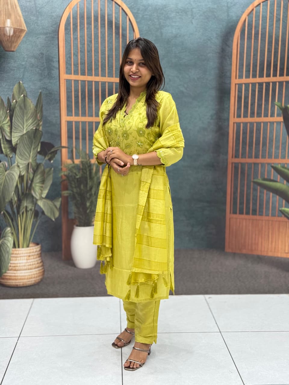 Embroidered Kurti Set with Dupatta | Trendy Ethnic Wear by Shagun Fashion